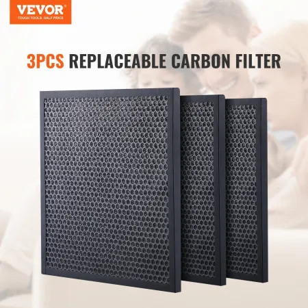 Aktive carbonfiltre, 3 pakke, 15,75 x 15,75 tommer