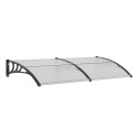 Window Door Awning Canopy 40" x 80", UPF 50+ Polycarbonate Entry Door Outdoor Window Awning Exterior, Front Door Overhang