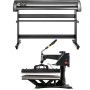 Heat Press 15"x15" Transfer Cap 53" Vinyl Cutter Plotter Cutting 3 Blades