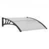 Window Door Awning Canopy 40" x 40", UPF 50+ Polycarbonate Entry Door Outdoor Window Awning Exterior, Front Door Overhang