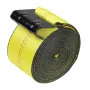 Winch Straps, 4" x 40', 6000 lbs Load Capacity, 18000 lbs Break Strength, Truck Straps with Flat Hook, Flatbed Tie Downs Cargo C