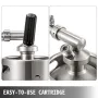 Nitro Cold Brew Coffee Maker 2L Nitro Brew Coffee Maker Stainless Steel Nitro Coffee Maker Portable Cold Brew Coffee Maker with 