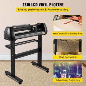 Vinyl Cutter Machine, 28-inch Cutting Plotter, Adjustable Speed and Force, DIY Cutting Machine Kit for Signs Banners Stickers