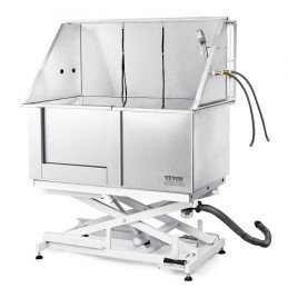 1,27 m hunde katte kæledyr plejebadekar vaske station elektrisk højde justering