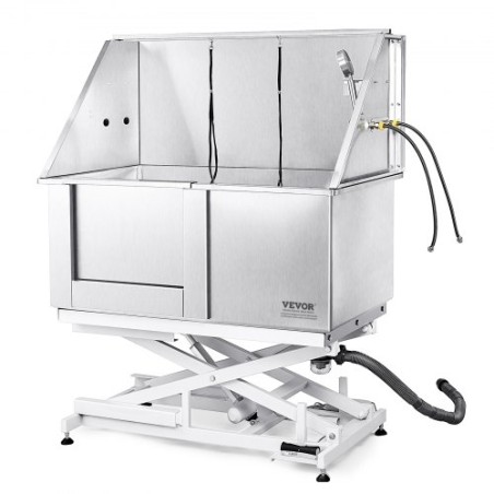 1,27 m hunde katte kæledyr plejebadekar vaske station elektrisk højde justering