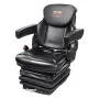 Universal Tractor seat Suspension, Fold Down Forklift Seat with Adjustable Angle Back, Micro Switch, Seatbelt and Armrests, 3-le