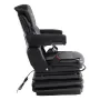 Universal Tractor seat Suspension, Fold Down Forklift Seat with Adjustable Angle Back, Micro Switch, Seatbelt and Armrests, 3-le