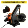 Electric Belt Grinder Sander 5 tommer Electric Belt & Disc Sander 300W Grinder Polisher 2950 o / min variabel