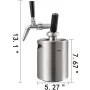 Nitro kold brygning kaffemaskine 2L nitro bryggeri kaffemaskine
