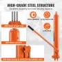 Hydraulic Long Ram Jack, 8 Ton Engine Hoist Cylinder with Single Piston Pump And Clevis Base, Hydraulic Ram Cylinder for Engine 