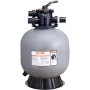 Sand Filter, 22-inch, Up to 55 GPM Flow Rate, Above Inground Swimming Pool Sand Filter System with 7-Way Multi-Port Valve, Filte