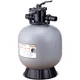 Sand Filter, 22-inch, Up to 55 GPM Flow Rate, Above Inground Swimming Pool Sand Filter System with 7-Way Multi-Port Valve, Filte