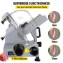 Commercial Meat Slicer, 320W Electric Deli Food Slicer, 12 inch Carbon Steel Blade Electric Food Slicer, 350-400RPM Meat Slicer,