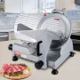 Commercial Meat Slicer, 320W Electric Deli Food Slicer, 12 inch Carbon Steel Blade Electric Food Slicer, 350-400RPM Meat Slicer,