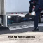 Underbody Truck Box, 48"×24"×24" Pickup Storage Box, Heavy Duty Aluminum Diamond Plate Tool Box with Lock and Keys, Waterproof T