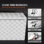 Underbody Truck Box, 48"×24"×24" Pickup Storage Box, Heavy Duty Aluminum Diamond Plate Tool Box with Lock and Keys, Waterproof T