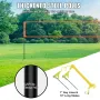 Outdoor Portable Volleyball Net System, Adjustable Height Aluminum Poles, Professional Volleyball Set with PVC Volleyball, Pump,