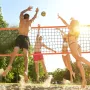 Udendørs bærbart volleyballnetsystem, justerbare højde