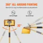 Drywall Flat Box Handle, 101.6-1950.7 cm, Anodized Aluminum Flat Finishing Extension Handle, 5-Section Length Adjustable, Non-sl