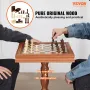 3-i-1 skakbrikker backgammon bordsæt, 18 tommer premium