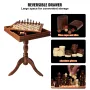 3-i-1 skakbrikker backgammon bordsæt, 18 tommer premium