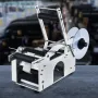 Semi-Automatic Round Labeling Machine, 20-50pcs/min, Electric Bottle Label Applicator for Round Bottles, Round Bottle Labeler Su