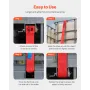 Winch Straps, 4" x 30', 6000 lbs Load Capacity, 18000 lbs Breaking Strength, Truck Straps with Flat Hook, Flatbed Tie Downs Carg