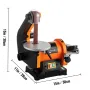 Electric Belt Grinder Sander 5 tommer Electric Belt & Disc Sander 300W Grinder Polisher 2950 o / min variabel