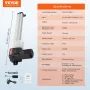 24V lineær aktuatorsæt 13 tommer 0,55 "/s 220 lbs/1000N med