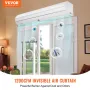 1.2m Commercial Indoor Air Curtain Super Power 2 Speeds 2038m³/h, UL Certified Wall Mounted Air Curtains for Doors, Indoor Over 