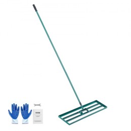 Græsplæne nivellering rake, 91,4 x 25,4 cm niveau græsplæne værktøj, kraftig græsplæne niveauer med 198,1 cm stål udvidet