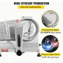Commercial Meat Slicer, 200W Electric Deli Food Slicer, 350-400RPM Meat Slicer with 20.3 cm Carbon Steel Blade, 0 - 1.2 cm Adjus