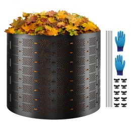 Compost Bin 832.8 L, Outdoor Expandable Composter, Easy to Setup & Large Capacity Composting Bin, Fast Creation of Fertile Soil