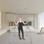 Aerial Yoga Frame, 2.9 m Height Yoga Swing Stand, Max 250 kg Load Chrome-Plated Steel Pipe Inversion Yoga Swing Stand Yoga Rig Y