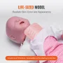 Infant CPR Training Manikin, Heimlich Maneuver and Cardiopulmonary Resuscitation (CPR) Practice, Professional Infant Airway Obst