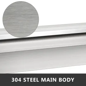 Stainless Steel Waterfall Pool Fountain 17.7 x 4.5 x 3.1 Inch Rectangular Pool Fountain with LED Strip Light Constructed