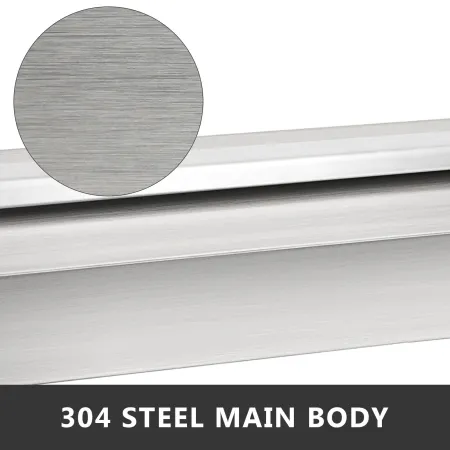 Stainless Steel Waterfall Pool Fountain 17.7 x 4.5 x 3.1 Inch Rectangular Pool Fountain with LED Strip Light Constructed Stainle