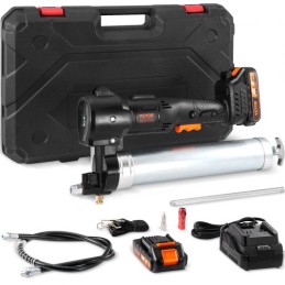 Trådløs fedtpistol Electric 20 Volt 2.0 Ah Battery Kit 10000psi med sag