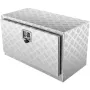 Underbody Truck Box, 76.2 x 43.2 x 45.7 cm Pickup Storage Box, Heavy Duty Aluminum Diamond Plate Tool Box with Lock and Keys, Wa