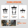 14 Piece Bearing Puller Set, 5 Ton Bearing Separator, Pinion Wheel Bearing Removal Kit with 5.1 cm and 7.6 cm Jaws, Wheel Hub Ax