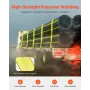 Winch Straps, 4" x 30', 6000 lbs Load Capacity, 18000 lbs Break Strength, Truck Straps with Flat Hook, Flatbed Tie Downs Cargo C