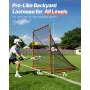 Lacrosse -mål, 6 'x 6' lacrosse net, foldning bærbar baghaven