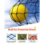 Lacrosse Goal, 6' x 6' Lacrosse Net, Folding Portable Backyard Lacrosse Training Equipment, Steel Frame Training Net, Quick & Ea