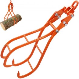 Timber Claw Hook, 28 inch 4 Claw Log Grapple for Logging Tongs, Swivel Steel Log Lifting Tongs, Eagle Claws Design with 2205