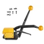 Steel Strapping Tool for 1.3-1.9 cm Width, 3-in-1 (Tensioner, Crimper, Cutter) Manual Belt Packaging Banding Machine Packaging M