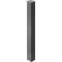 Mailbox Post, 43\" High Mailbox Stand, Black Powder-Coated Mail Box Post Kit, Q235 Steel Post Stand Surface Mount Post for Sidew
