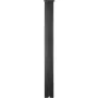 Mailbox Post, 43\" High Mailbox Stand, Black Powder-Coated Mail Box Post Kit, Q235 Steel Post Stand Surface Mount Post for Sidew