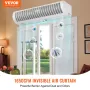 1.2m Commercial Indoor Air Curtain Super Power 2 Speeds 2802m³/h, UL Certified Wall Mounted Air Curtains for Doors, Indoor Over 