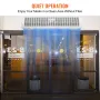 1.2m Commercial Indoor Air Curtain Super Power 2 Speeds 2802m³/h, UL Certified Wall Mounted Air Curtains for Doors, Indoor Over 