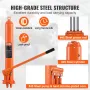 Hydraulic Long Ram Jack, 8 Ton Engine Hoist Cylinder with Double Piston Pump And Clevis Base, Hydraulic Ram Cylinder for Engine 